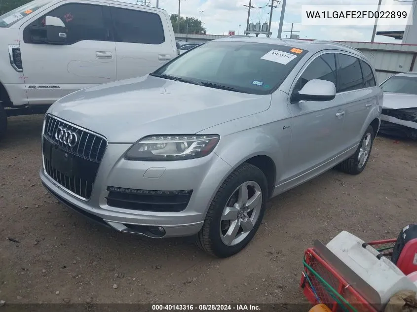 WA1LGAFE2FD022899 2015 Audi Q7 3.0T Premium