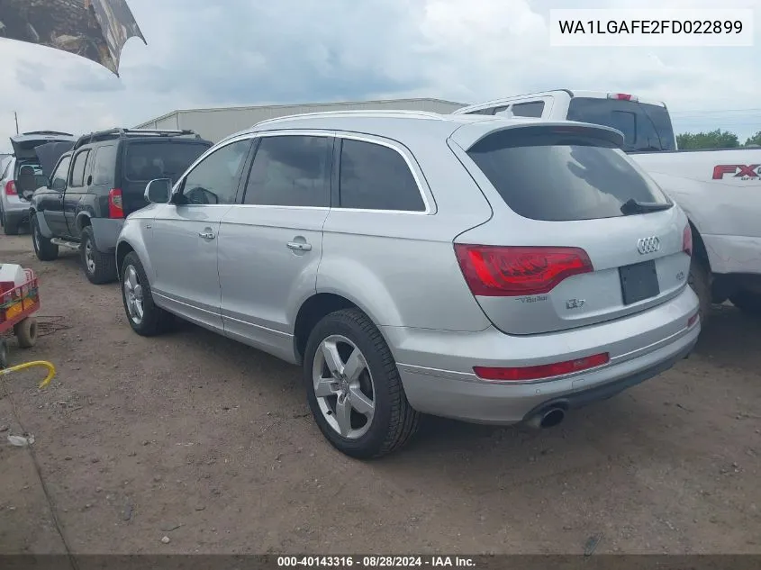 WA1LGAFE2FD022899 2015 Audi Q7 3.0T Premium