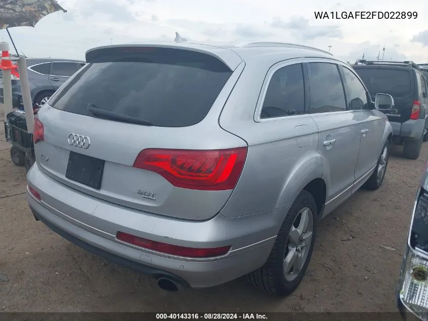 2015 Audi Q7 3.0T Premium VIN: WA1LGAFE2FD022899 Lot: 40143316