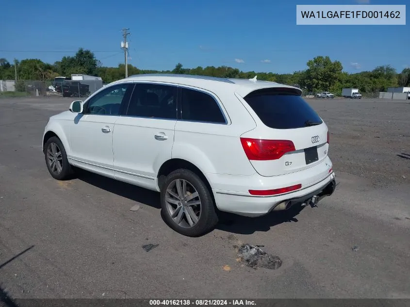 2015 Audi Q7 3.0T Premium VIN: WA1LGAFE1FD001462 Lot: 40162138