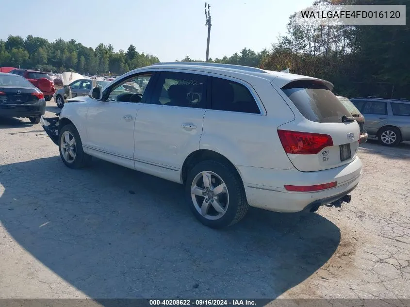 2015 Audi Q7 3.0T Premium VIN: WA1LGAFE4FD016120 Lot: 40208622