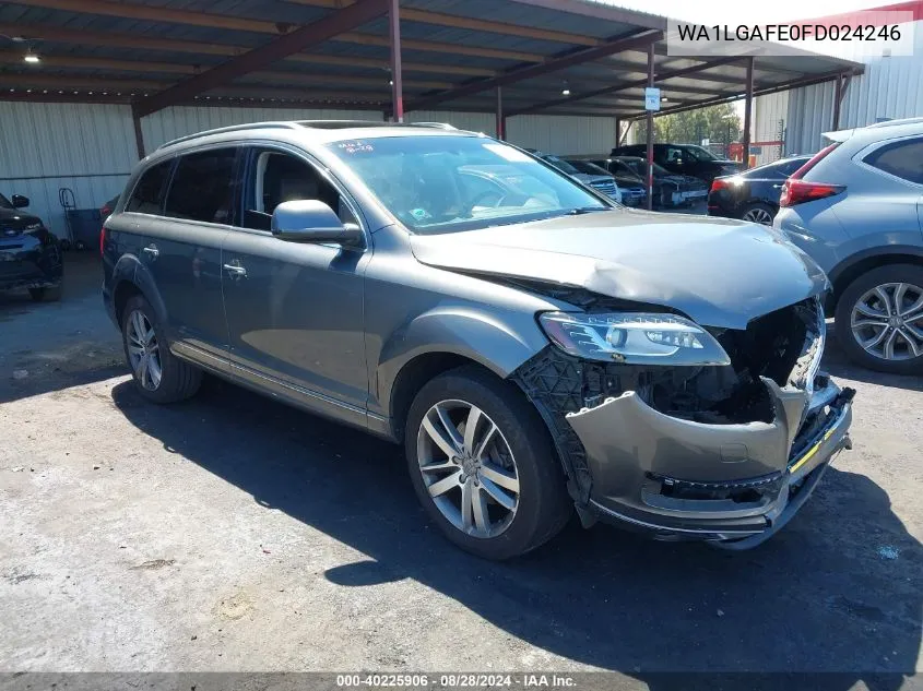 2015 Audi Q7 3.0T Premium VIN: WA1LGAFE0FD024246 Lot: 40225906