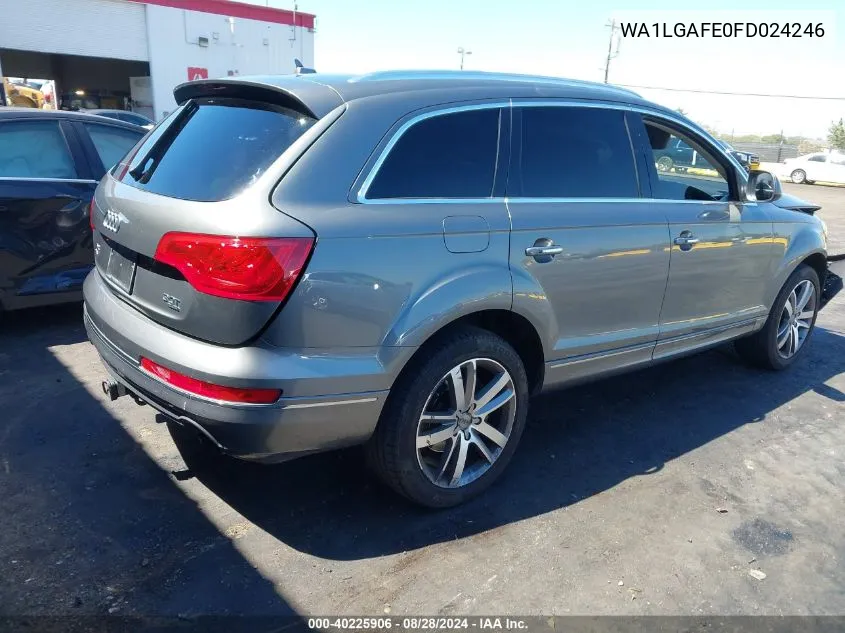 2015 Audi Q7 3.0T Premium VIN: WA1LGAFE0FD024246 Lot: 40225906