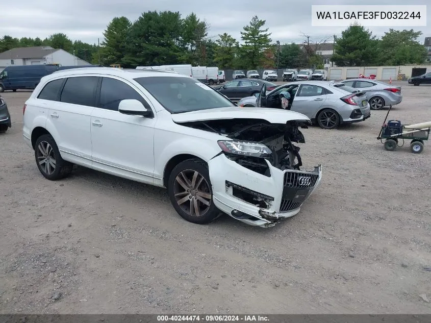 2015 Audi Q7 3.0T Premium VIN: WA1LGAFE3FD032244 Lot: 40244474