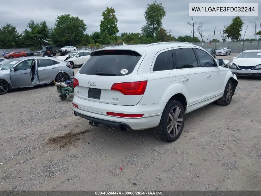 2015 Audi Q7 3.0T Premium VIN: WA1LGAFE3FD032244 Lot: 40244474