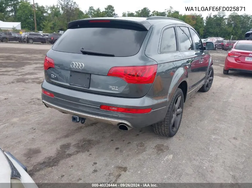 2015 Audi Q7 3.0T Premium VIN: WA1LGAFE6FD025871 Lot: 40326444