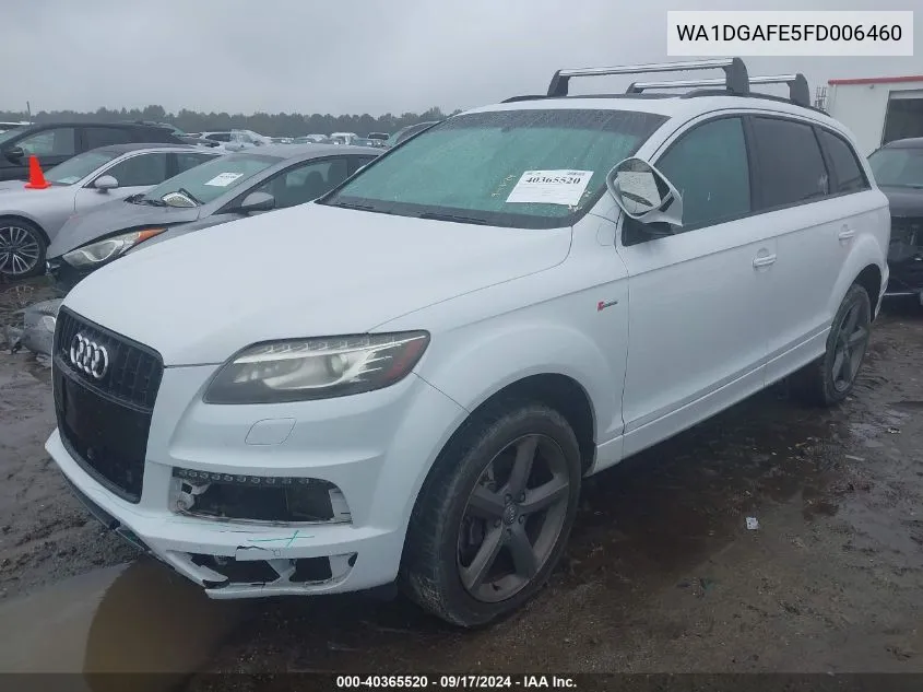 WA1DGAFE5FD006460 2015 Audi Q7 3.0T S Line Prestige