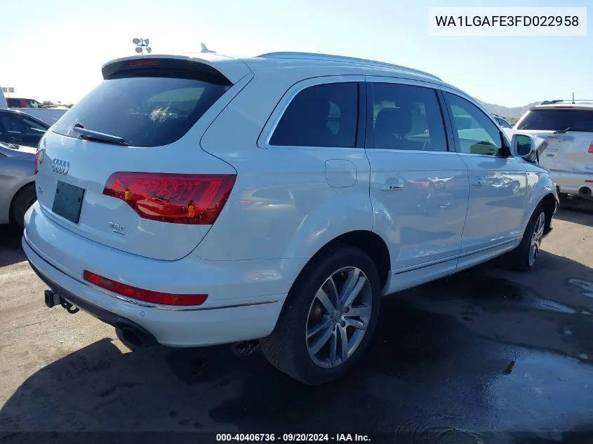 WA1LGAFE3FD022958 2015 Audi Q7 3.0T Premium