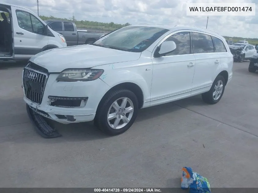 2015 Audi Q7 Premium Plus VIN: WA1LGAFE8FD001474 Lot: 40414728