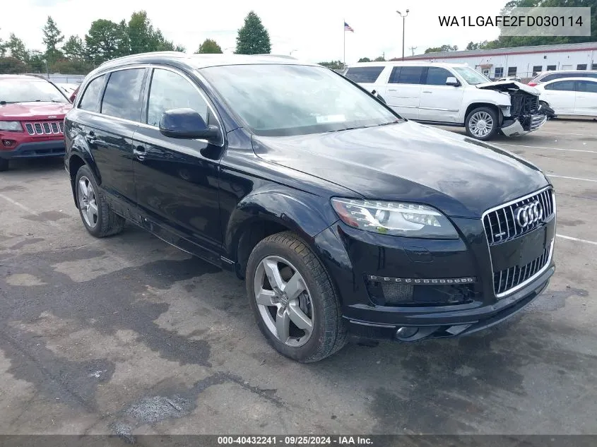 2015 Audi Q7 3.0T Premium VIN: WA1LGAFE2FD030114 Lot: 40432241