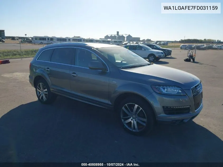 2015 Audi Q7 3.0T Premium VIN: WA1LGAFE7FD031159 Lot: 40508955