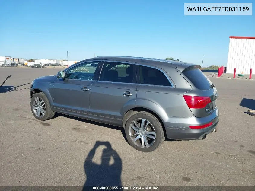 2015 Audi Q7 3.0T Premium VIN: WA1LGAFE7FD031159 Lot: 40508955