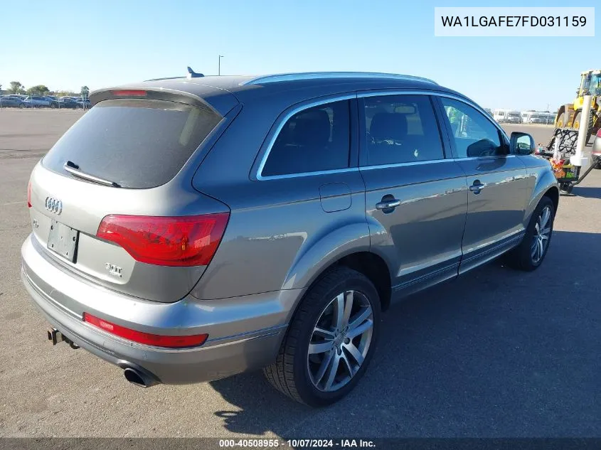 2015 Audi Q7 3.0T Premium VIN: WA1LGAFE7FD031159 Lot: 40508955