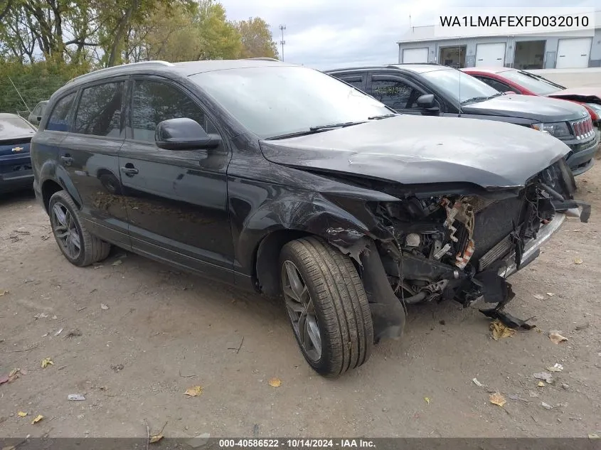 2015 Audi Q7 Tdi/Premium Plus VIN: WA1LMAFEXFD032010 Lot: 40586522