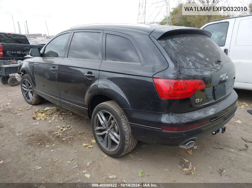 2015 Audi Q7 Tdi/Premium Plus VIN: WA1LMAFEXFD032010 Lot: 40586522