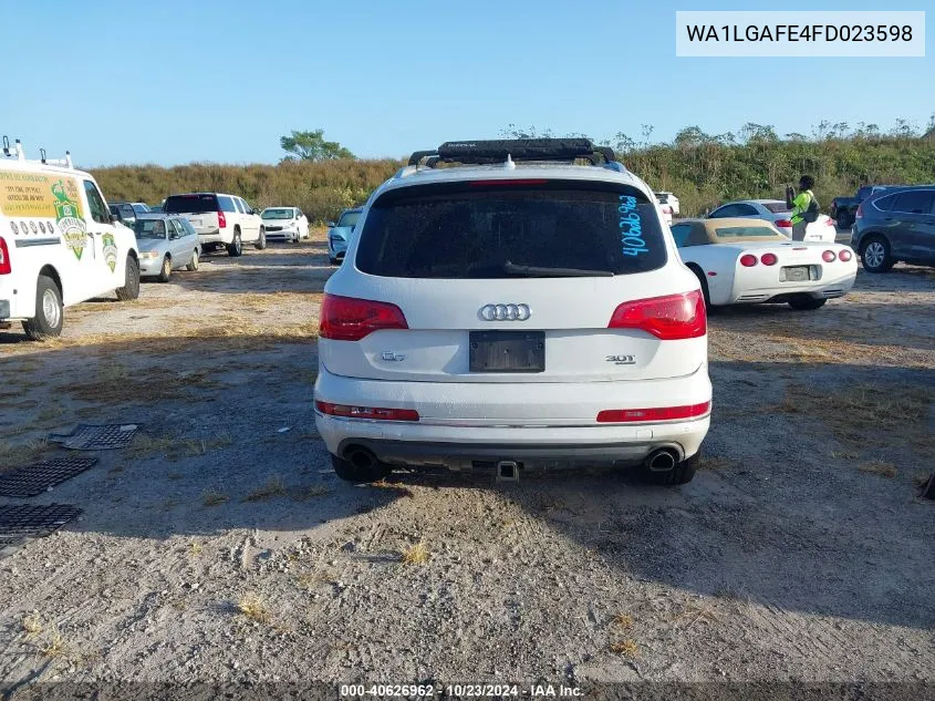 2015 Audi Q7 3.0T Premium VIN: WA1LGAFE4FD023598 Lot: 40626962