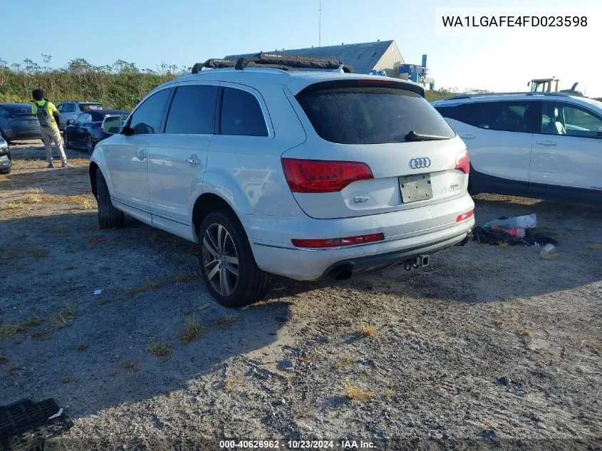 2015 Audi Q7 3.0T Premium VIN: WA1LGAFE4FD023598 Lot: 40626962