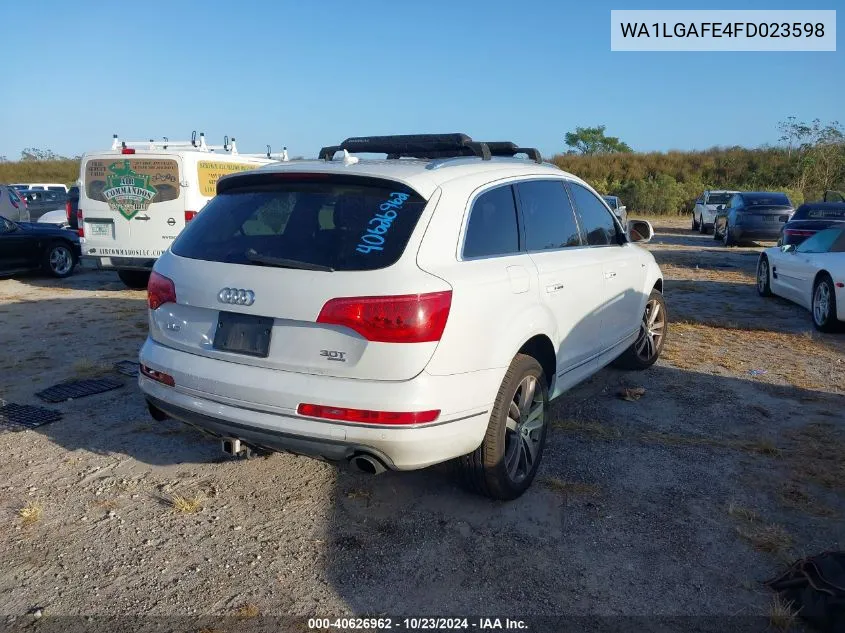 2015 Audi Q7 3.0T Premium VIN: WA1LGAFE4FD023598 Lot: 40626962