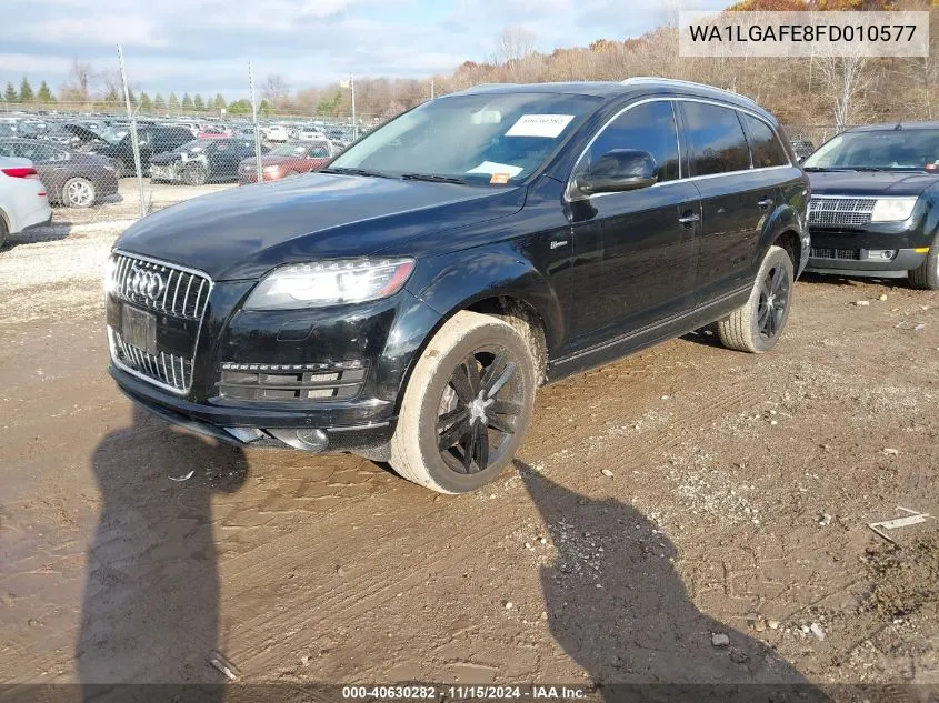 2015 Audi Q7 3.0T Premium VIN: WA1LGAFE8FD010577 Lot: 40630282