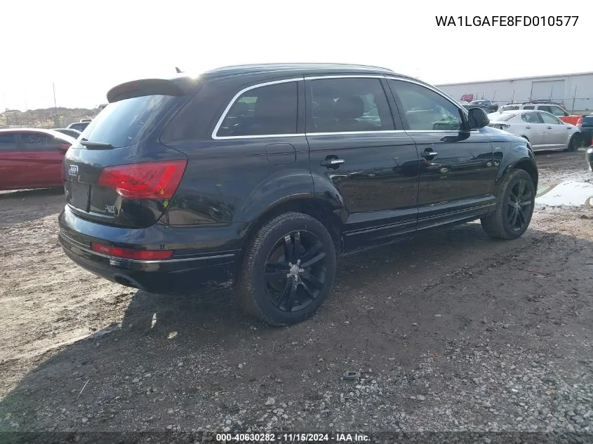 2015 Audi Q7 3.0T Premium VIN: WA1LGAFE8FD010577 Lot: 40630282