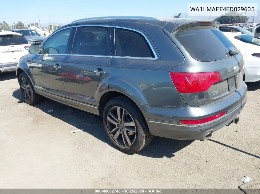 2015 Audi Q7 3.0 Tdi Premium VIN: WA1LMAFE4FD029605 Lot: 40682743