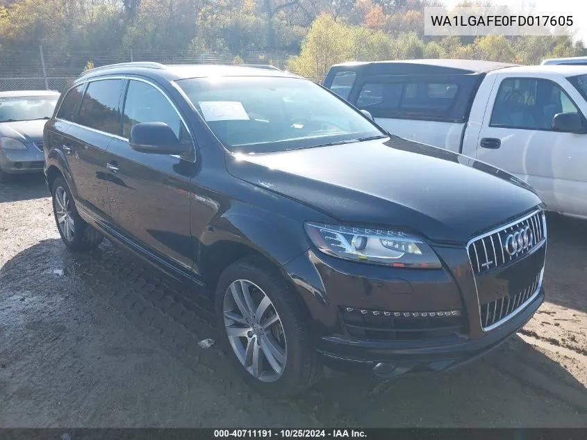 2015 Audi Q7 3.0T Premium VIN: WA1LGAFE0FD017605 Lot: 40711191