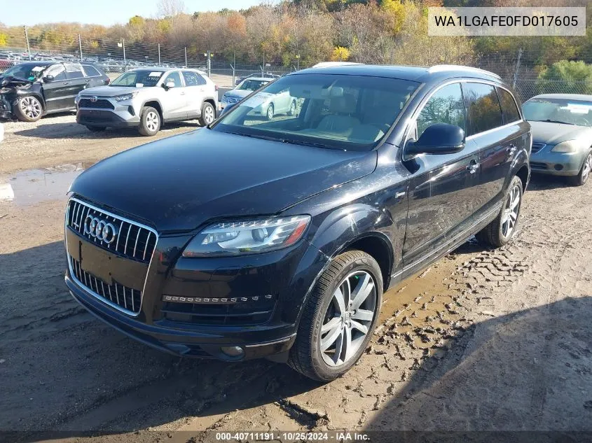 2015 Audi Q7 3.0T Premium VIN: WA1LGAFE0FD017605 Lot: 40711191