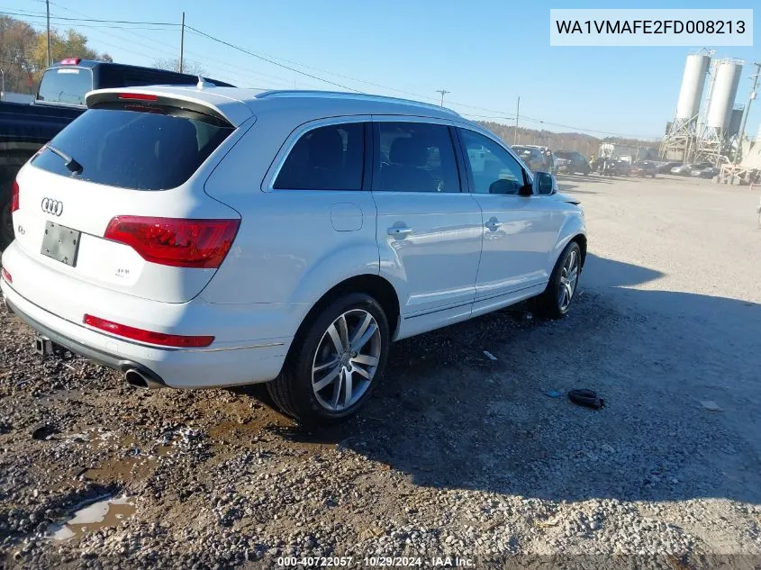 2015 Audi Q7 3.0 Tdi Premium VIN: WA1VMAFE2FD008213 Lot: 40722057