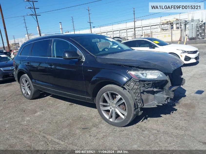 2015 Audi Q7 3.0T Premium VIN: WA1LGAFE9FD015321 Lot: 40755921