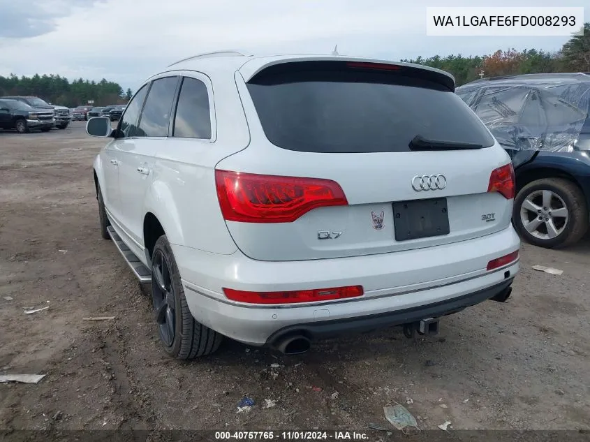 2015 Audi Q7 3.0T Premium VIN: WA1LGAFE6FD008293 Lot: 40757765