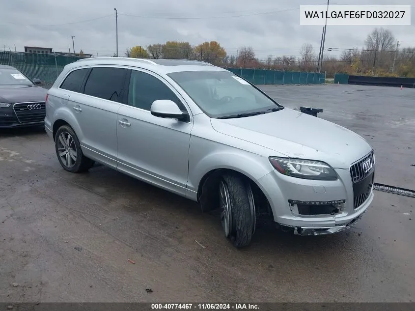 2015 Audi Q7 3.0T Premium VIN: WA1LGAFE6FD032027 Lot: 40774467