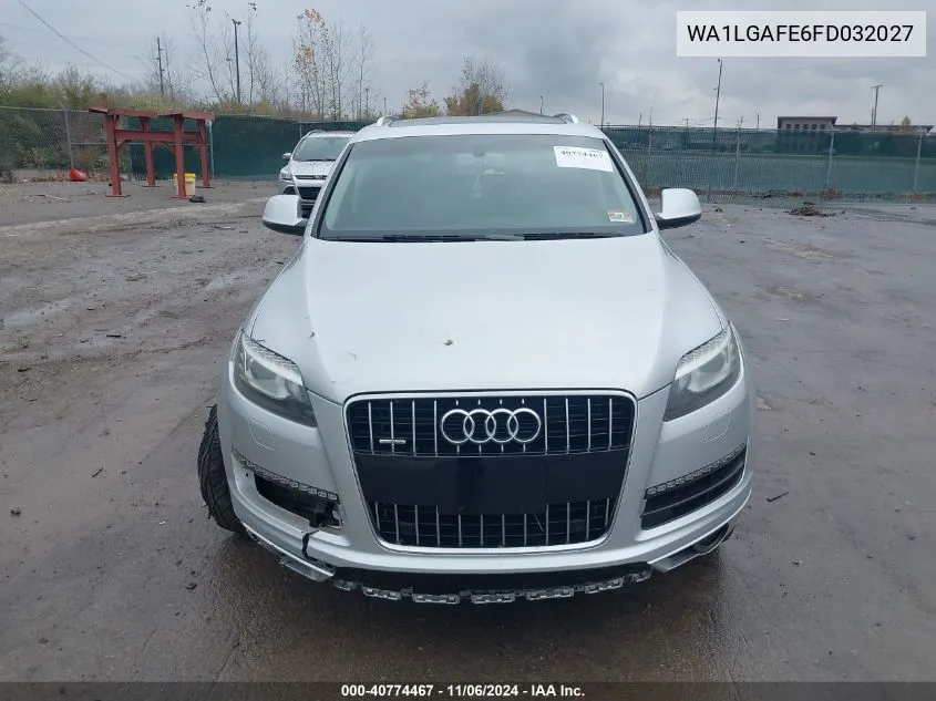 2015 Audi Q7 3.0T Premium VIN: WA1LGAFE6FD032027 Lot: 40774467