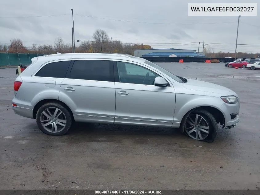 2015 Audi Q7 3.0T Premium VIN: WA1LGAFE6FD032027 Lot: 40774467