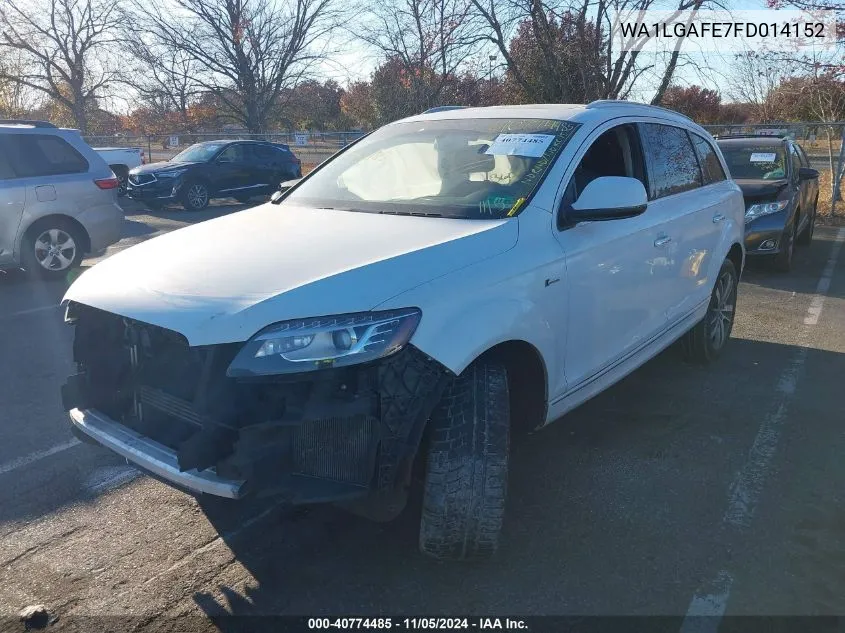 2015 Audi Q7 3.0T Premium VIN: WA1LGAFE7FD014152 Lot: 40774485