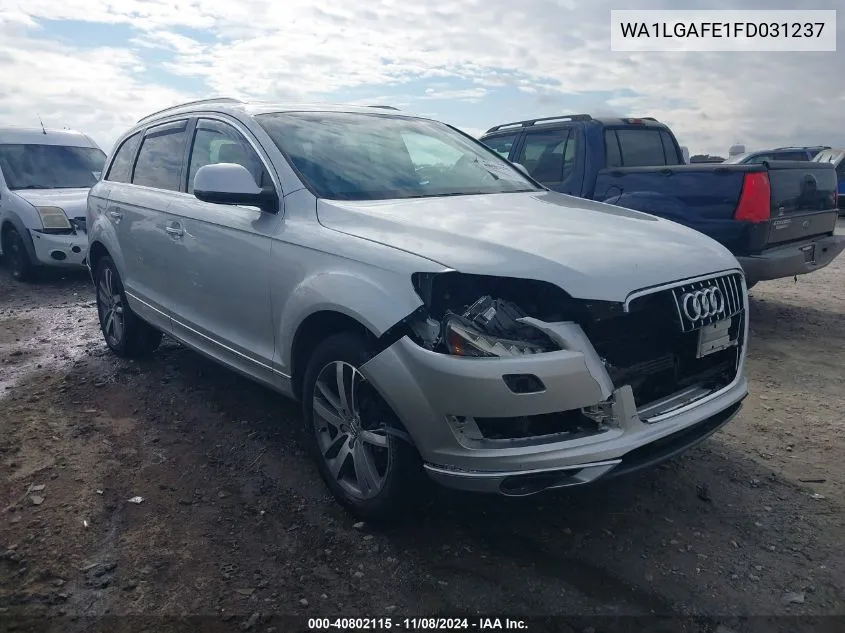 2015 Audi Q7 3.0T Premium VIN: WA1LGAFE1FD031237 Lot: 40802115