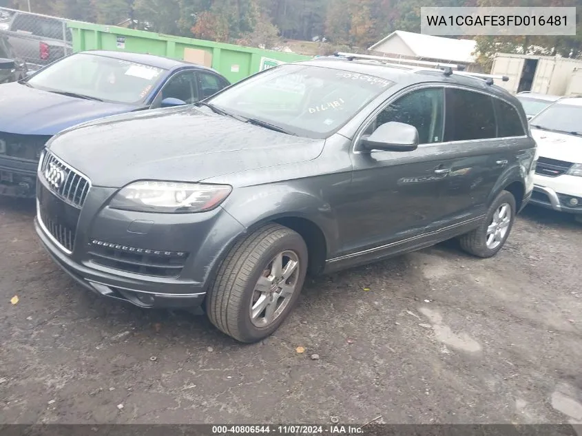 WA1CGAFE3FD016481 2015 Audi Q7 3.0T Premium