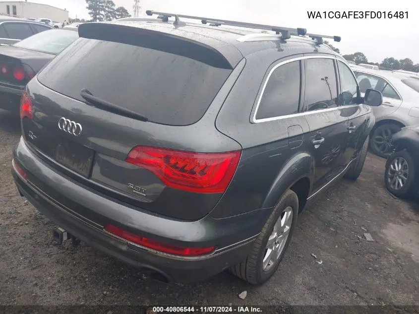 WA1CGAFE3FD016481 2015 Audi Q7 3.0T Premium