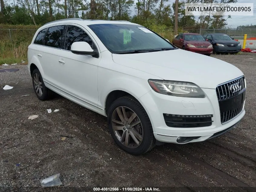 2015 Audi Q7 3.0 Tdi Premium VIN: WA1LMAFEXFD008905 Lot: 40812566