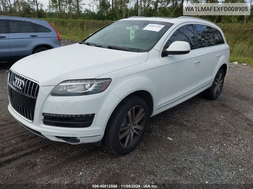 2015 Audi Q7 3.0 Tdi Premium VIN: WA1LMAFEXFD008905 Lot: 40812566