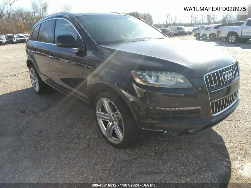 2015 Audi Q7 3.0 Tdi Premium VIN: WA1LMAFEXFD028975 Lot: 40816512