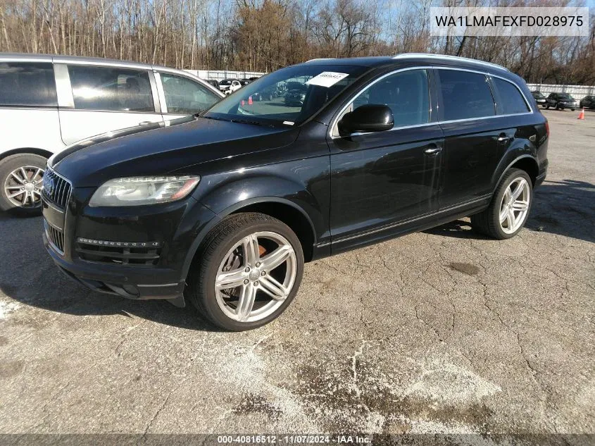 2015 Audi Q7 3.0 Tdi Premium VIN: WA1LMAFEXFD028975 Lot: 40816512