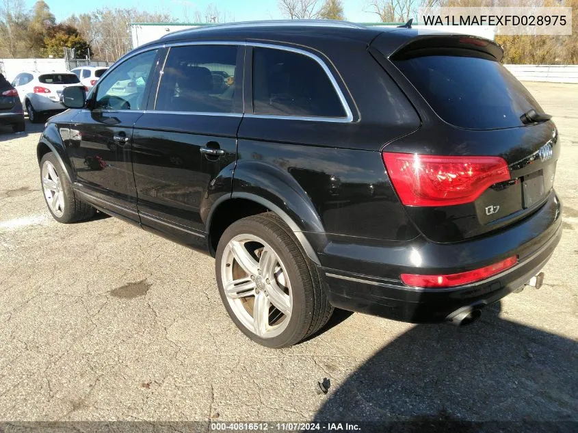 2015 Audi Q7 3.0 Tdi Premium VIN: WA1LMAFEXFD028975 Lot: 40816512