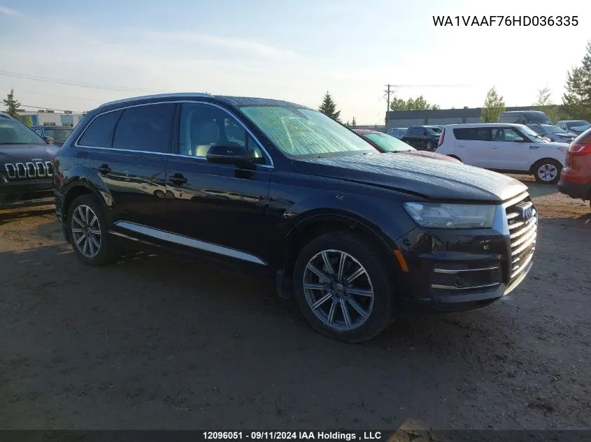 WA1VAAF76HD036335 2017 Audi Q7