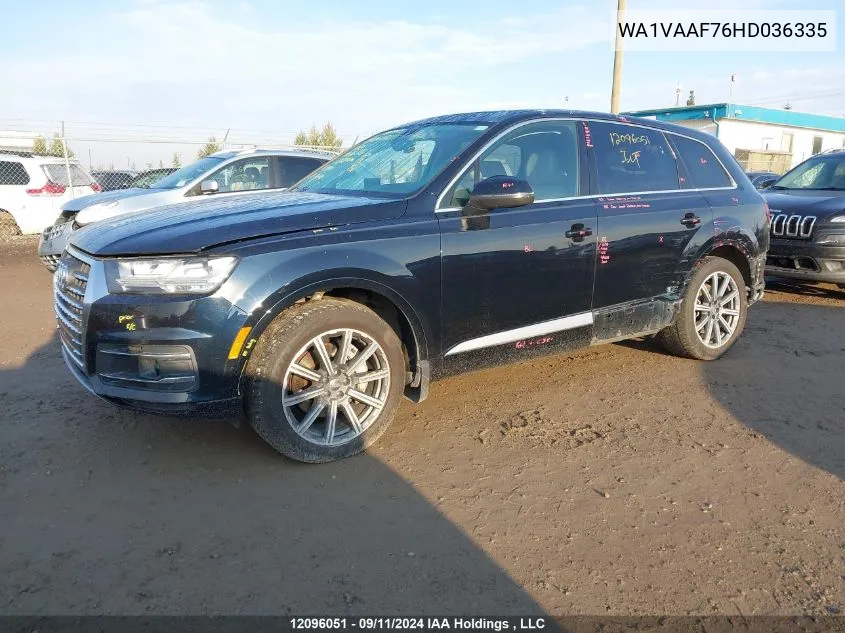 WA1VAAF76HD036335 2017 Audi Q7