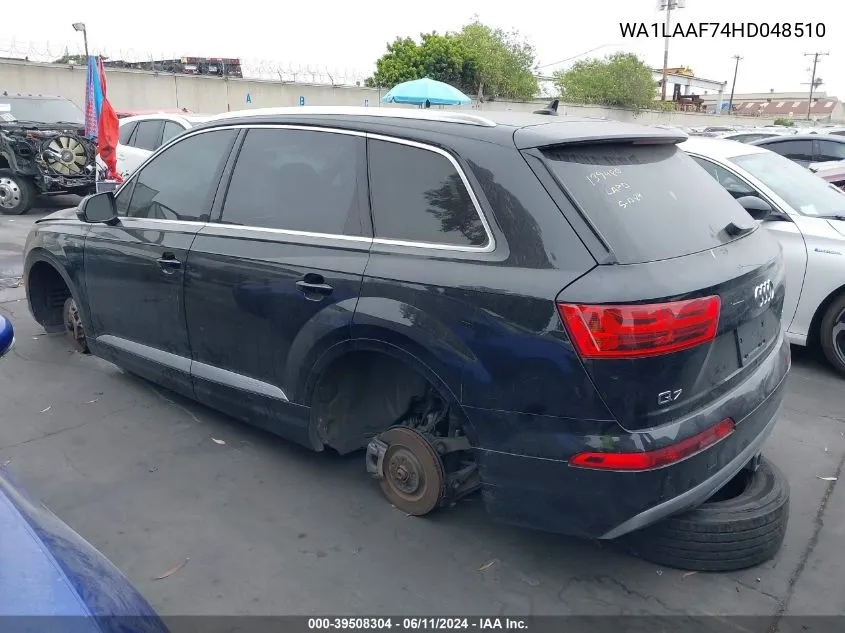 WA1LAAF74HD048510 2017 Audi Q7 3.0T Premium