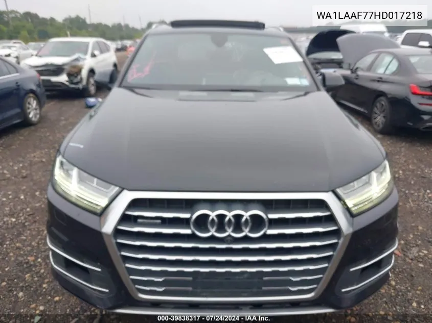 2017 Audi Q7 3.0T Premium VIN: WA1LAAF77HD017218 Lot: 39838317