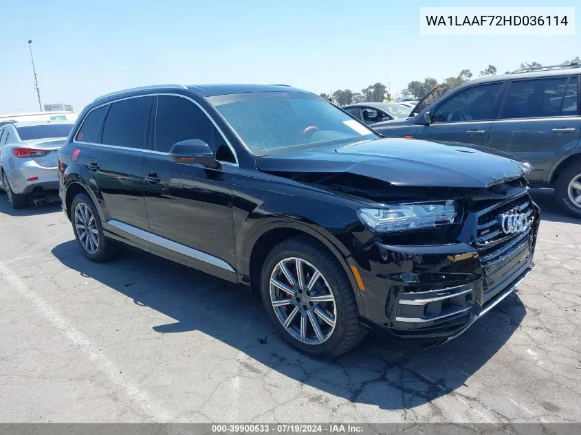 WA1LAAF72HD036114 2017 Audi Q7 3.0T Premium