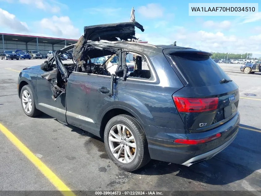 WA1LAAF70HD034510 2017 Audi Q7 3.0T Premium