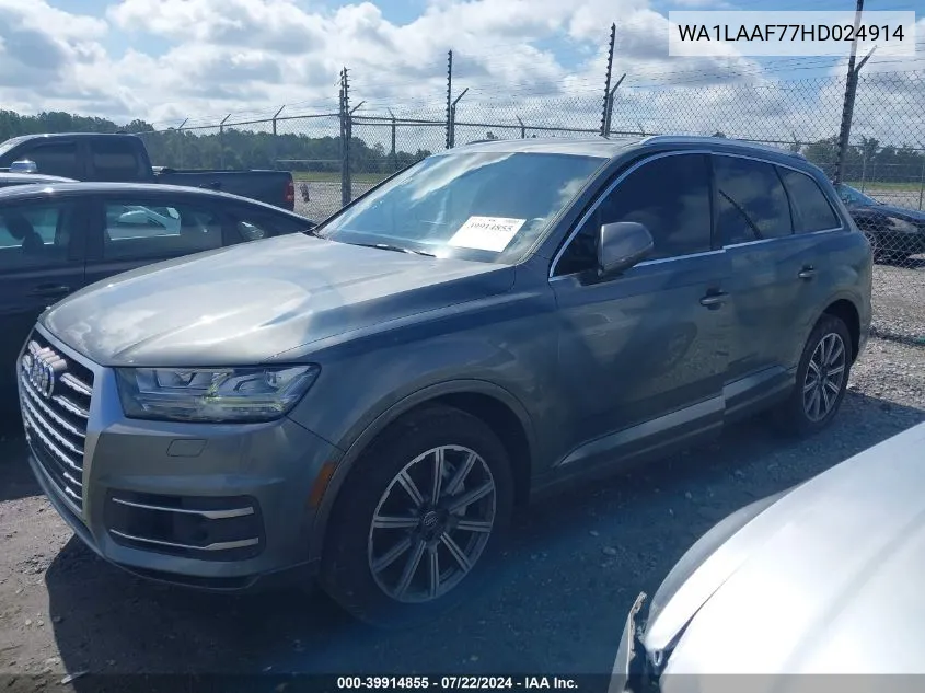 WA1LAAF77HD024914 2017 Audi Q7 3.0T Premium