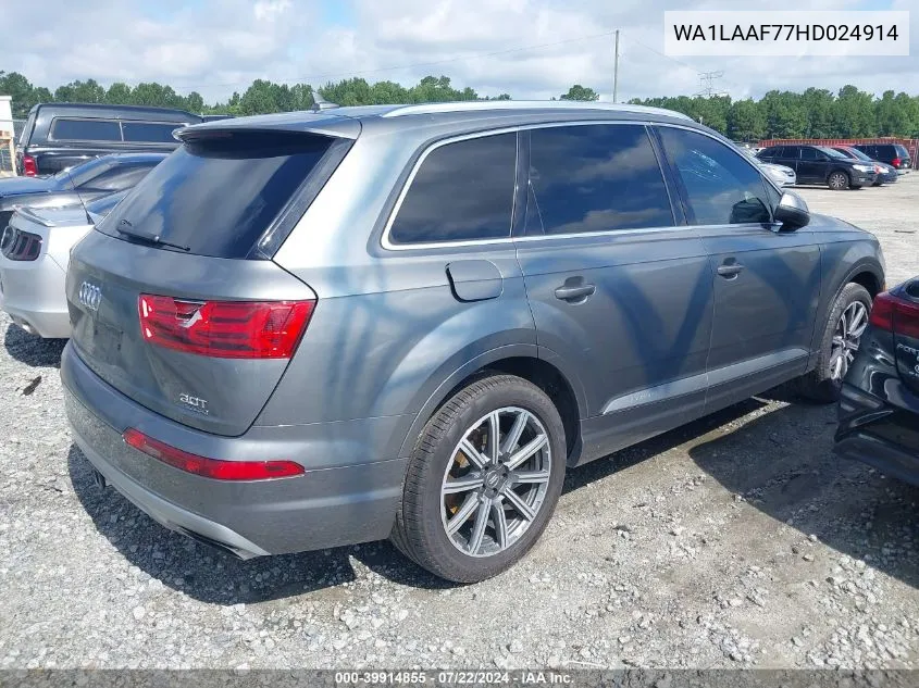 WA1LAAF77HD024914 2017 Audi Q7 3.0T Premium